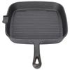 Grill Pan Nonstick Design Heat Resistant Handle Fast Heat Conduction Iron Stripe Frying Steak Skillet for Home Kitchen
