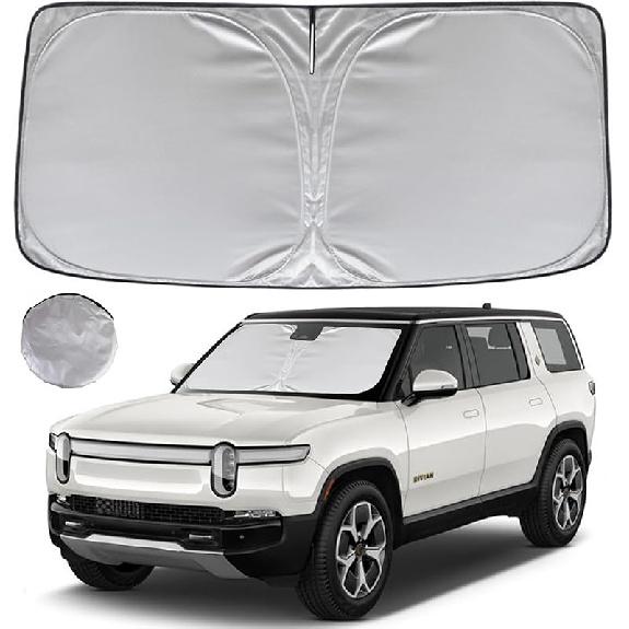 KAYZT Windshield Sun Shade For F150 2015- Foldable Sunshade Front Window  Fit Accessories