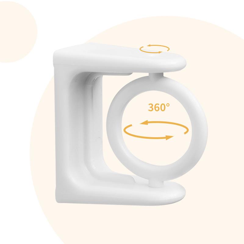 Telescopic Rod Hanger & Shower Curtain Holder - No-Punch Wall-Mounted Bracket