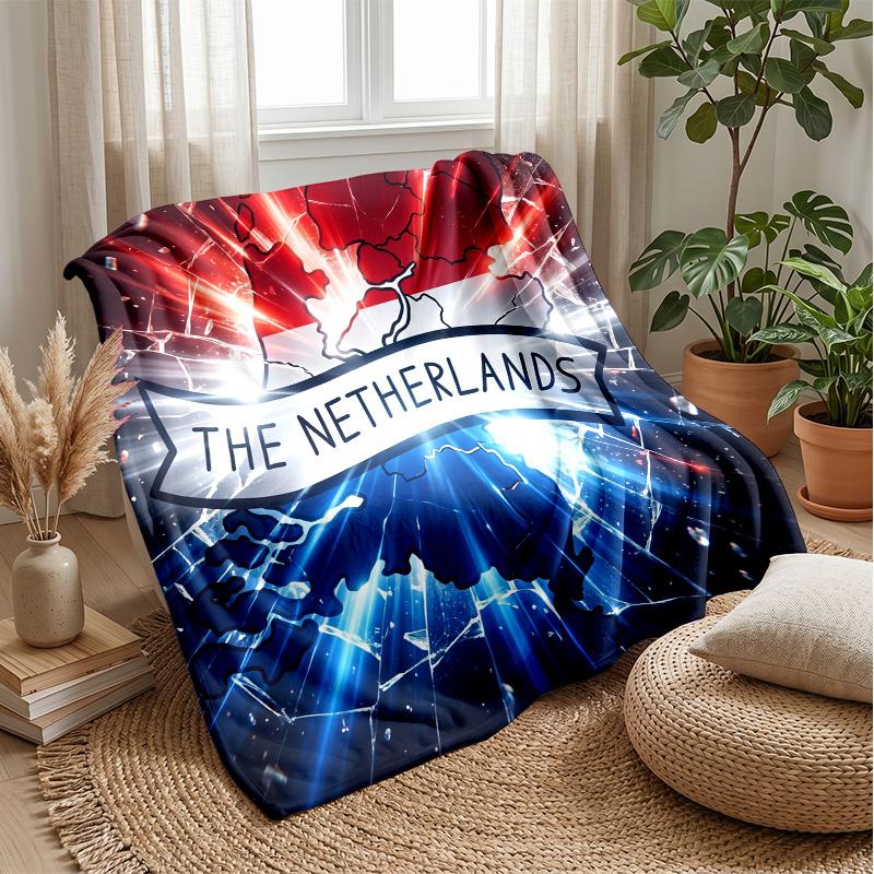 Coperta in Flanella Stampata Calda e Skin-Friendly Decorativa per Divano Letto Uso Quotidiano