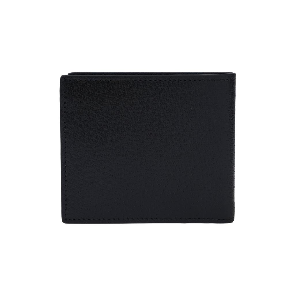 Gucci GG Marmont Logo Short Double Fold Leather Wallet Men Wallet Black 428726-DJ20T-1000