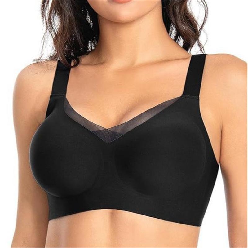 Seamless Push-Up Wireless Bra for Large Busts - Anti-Sag, Comfortable Women's Underwear