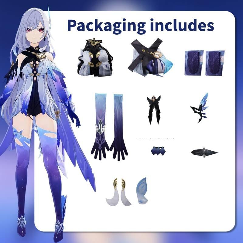 

Импакт Скирк Геншин Косплей Игра Ролевая Игра Сценические Костюмы Праздничные Костюмы XXXL