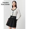 PEACEBIRD Women's Round Neck Knit Sweater