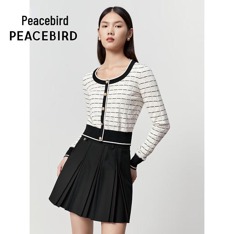 PEACEBIRD Women's Round Neck Knit Sweater