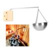 Sauna Essential Oil Holder Round Stainless Steel Sauna Aroma Oil Bowl Cup Essential Oil Fragrance Diffuser for Spa 4.7in