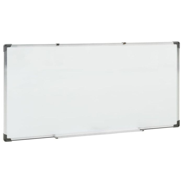 Tableau blanc - Blanc - 110x60 cm - Acier laqué - Aluminium - Magnétique
