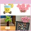 Juice Tree Coconut Coral Shaped Plush Toy Soft Material Romantic Decoration Gift