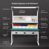 Industrial Double-Sided Anti-Static Inspection and Repair Workbench with Multi-functional Tool Table