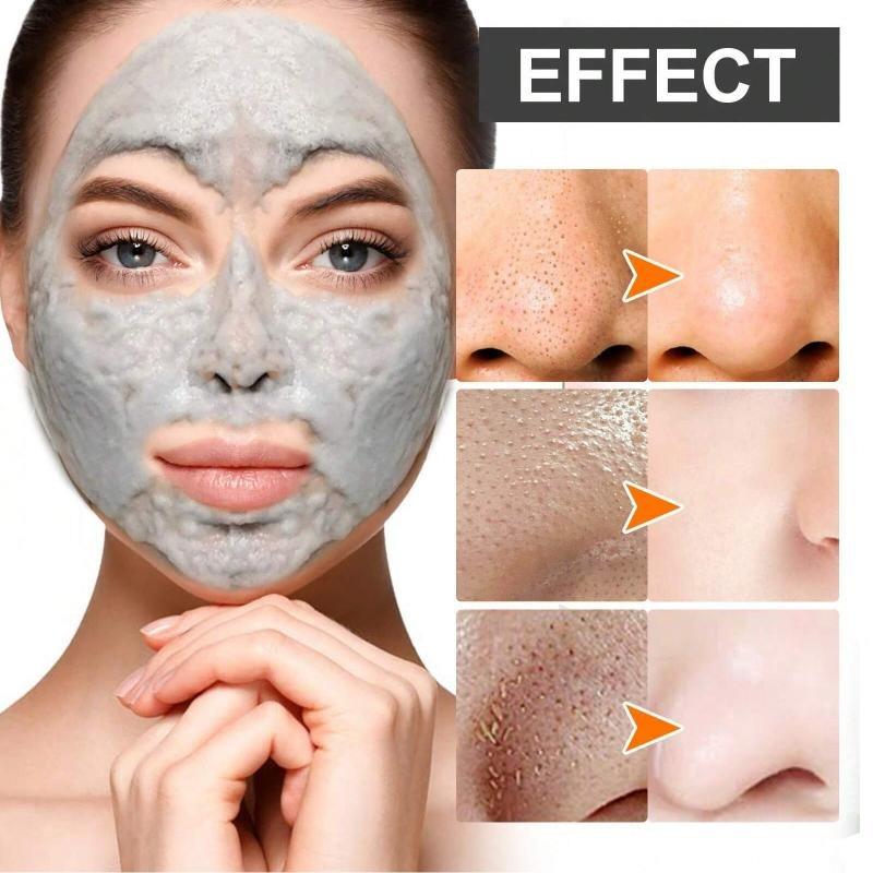 1ks 50g Sopečná bahenní bublinková pleťová maska ​​Hloubkové čištění akné a pupínků Eliminace akné Zpevnění pórů