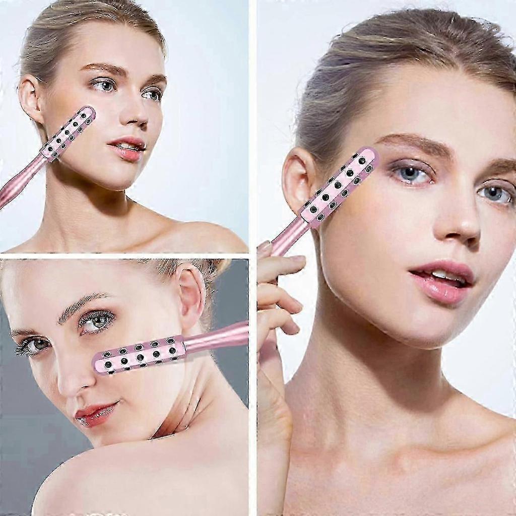 Gesichtsroller-Massagegerät, Germaniumstein Lifting-Gesichtsmassage-Roller, Schönheitsroller für Gesicht, Augen, Kinn, Nacken Hautpflege Anti-Aging Faltenreduzierend