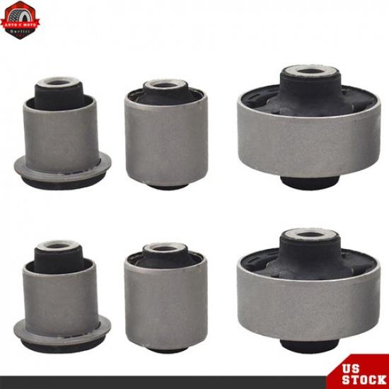6PC For Honda Accord TL TSX Front Lower Control Arm Inner & Outer Bushing Kit