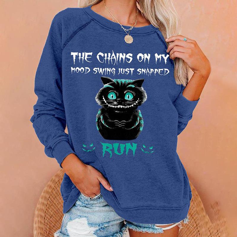 Shoulder sleeves for spring autumn comfortable and fashionable simple and loose 3D digital printed women's clothing Pullovers & Long Sleeves