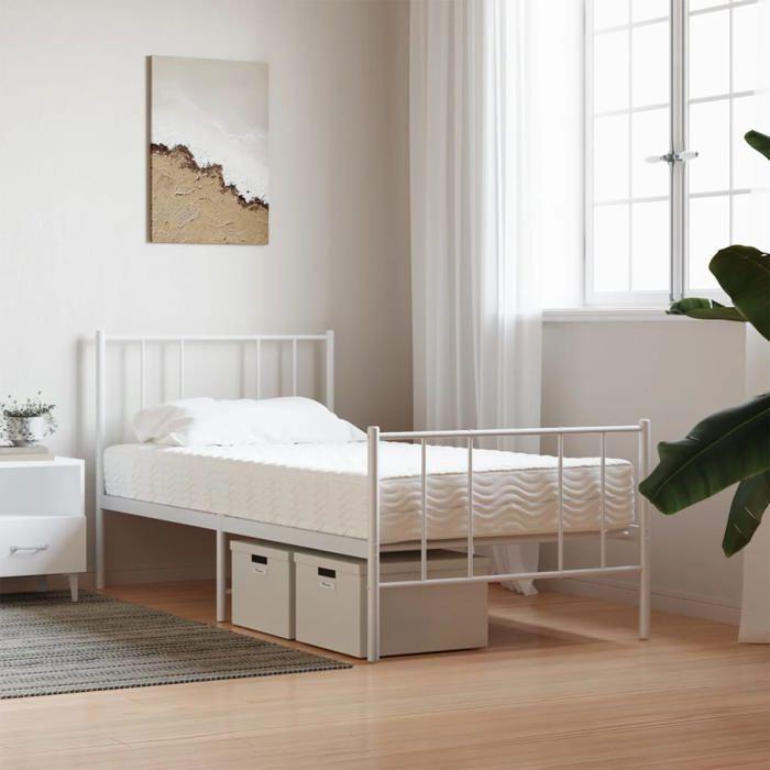 VidaXL Matelas en mousse blanc 90x200 cm dureté H2 H3,matelas de lit,matelas rafraîchissant,matelas souple,matelas 356341