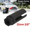 Black Narrow Mouth Oxygen Sensor Sleeve European-Style Cxygen Sensing Socket Wrench, Durable Steel, Ideal for Car Maintenance & Repair Tool