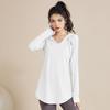 Top Sportivo da Donna a Manica Lunga Asciugatura Rapida - Dimagrante, Copri-Fianchi, Abbigliamento Yoga per Autunno/Inverno, Disponibile in Taglie Forti
