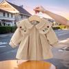 Frühling 2026 Mädchen Langarm Revers Windbreaker Jacke