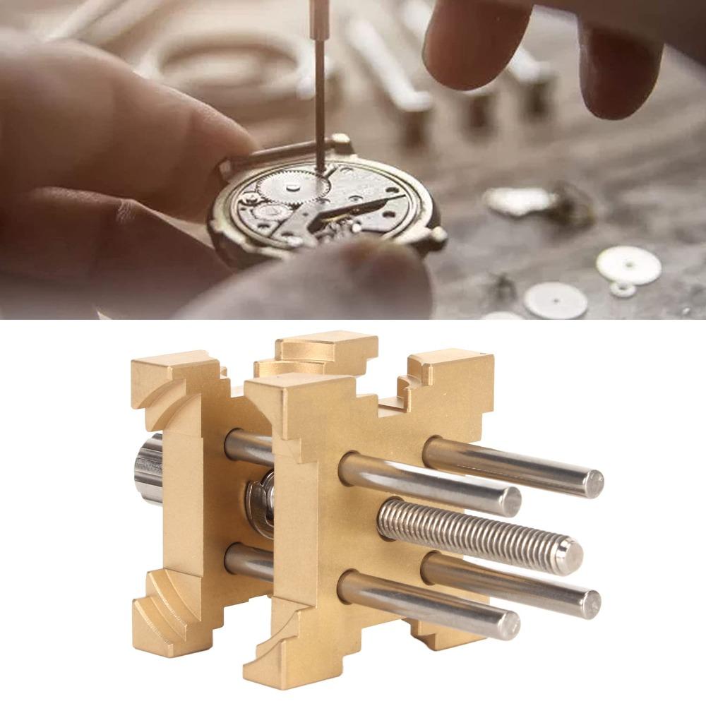 Adjustable Watch Repair Tool Brass Watch Base Convenient Watch Clamp  Watchmaking