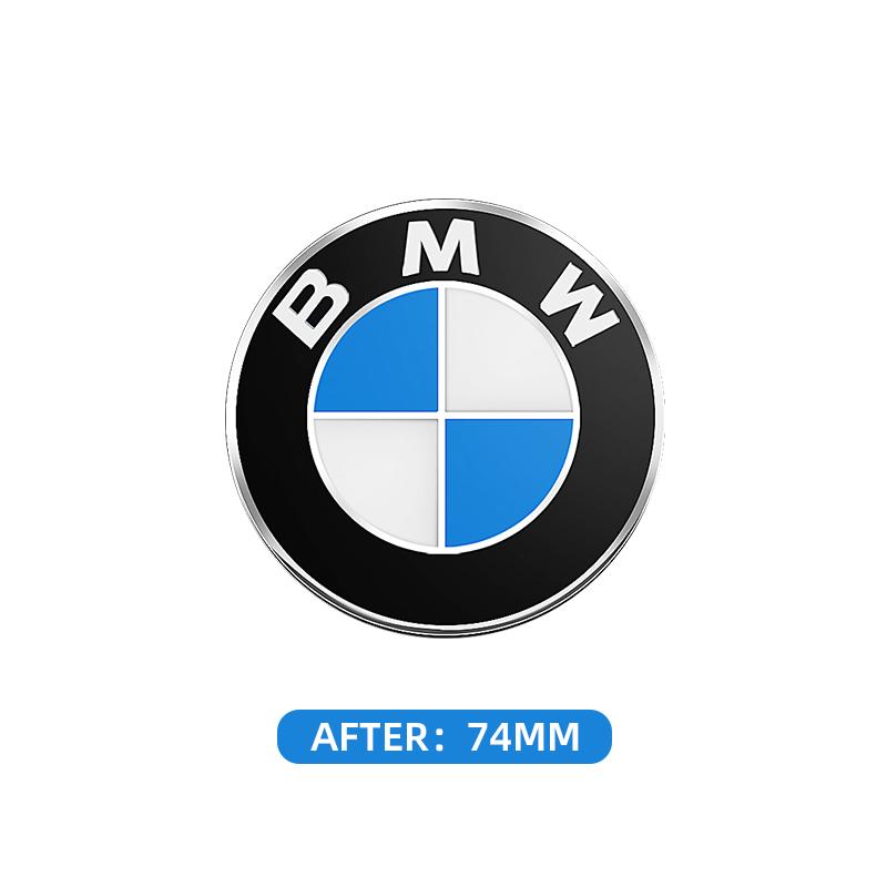 For BMW E39 E46 E90 E91 F30 F31 G20 E39 E60 E61 F10 F11 G30 G31 G60 F01 Valve 45/74/82mm Car Front Hood Emblem Rear Trunk Badge SU5
