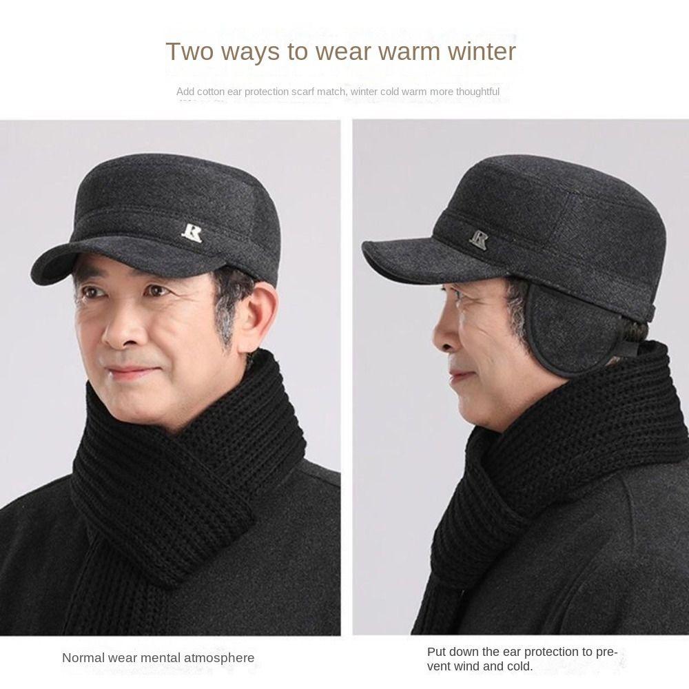 Warm Winter Hat Windproof Bomber Hats Casual Earmuffs Hat Outdoor