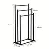 Towel Rack Bathroom Hanger Metal Standing Industrial Black
