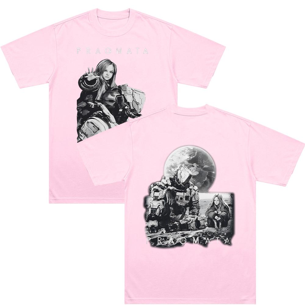 Pragmata T Shirts Gaming Comfortable Cotton Tee Vintage Graphic Print T-shirts Women Men Harajuku Casual O-neck Short Sleeve Top