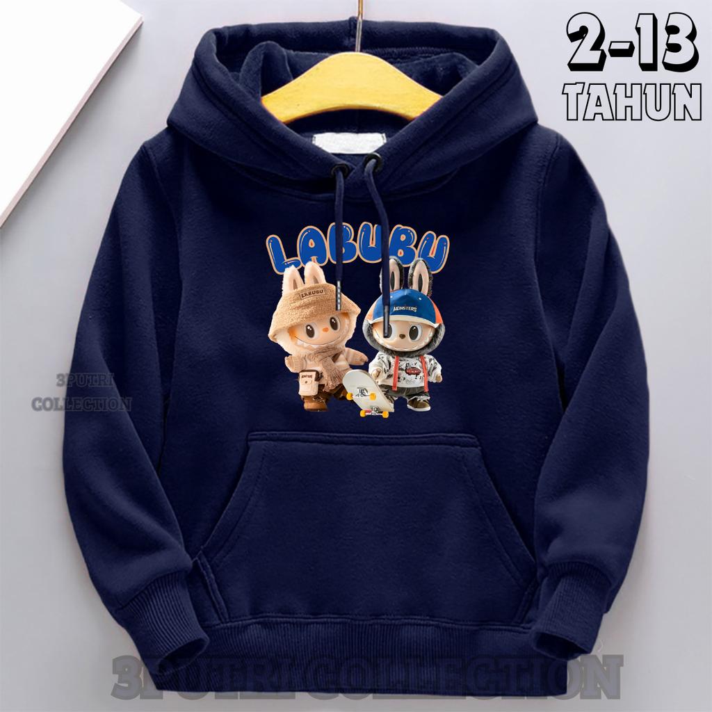 Children's Hoodie New Trendy Labubu Kids Cute Cartoon Casual Daily Hoodie 100-160cm Boys Girls