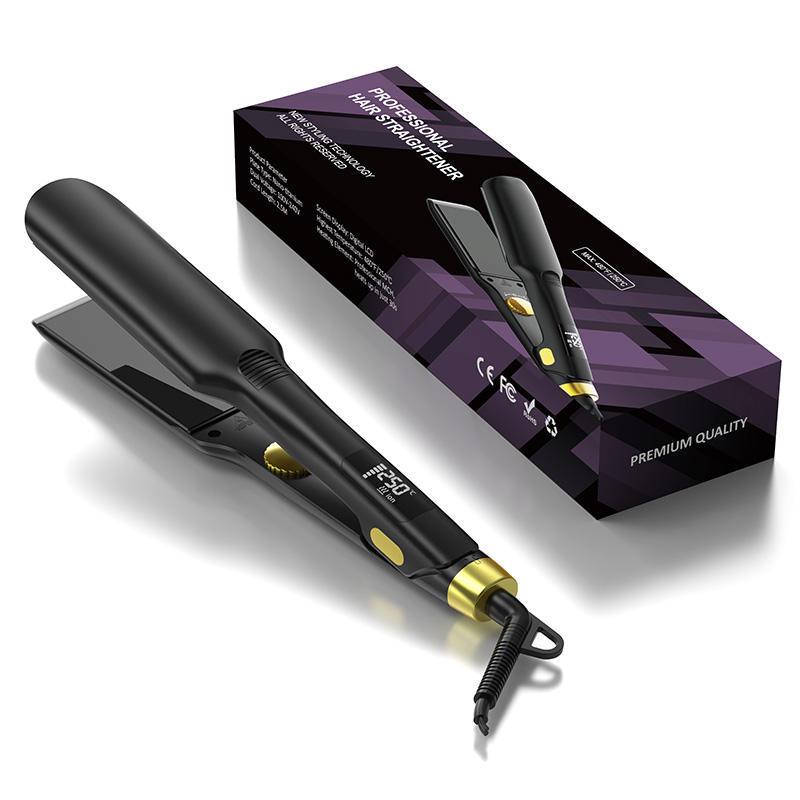 Japanese-Korean Hot-Selling Wide Hair Straightener for Salon - Straighten or Curl with Ease