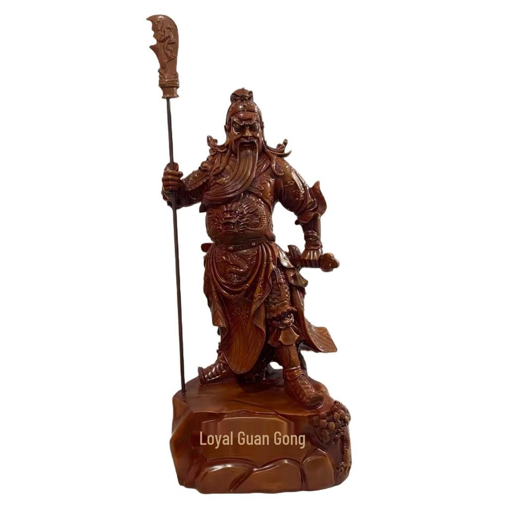 Guan Gong God of Wealth Statue Figurine for Living Room or Shop Display