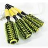 1/6pcs Round Hair Brush Curling Combs Professional Boar Bristle Wooden Hair Comb Woman Hair Curlerl Hairdresser Styling Tool