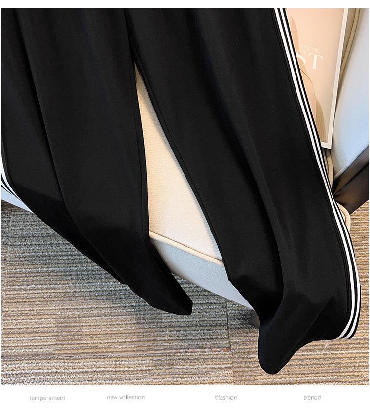 Stylish Women's Plus Size Hoodie & Trousers Set - 300 Jin, Slimming Design, 7160