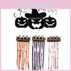 Haunting Halloween Skull Door Curtain In Striking Colors For Party Decorations