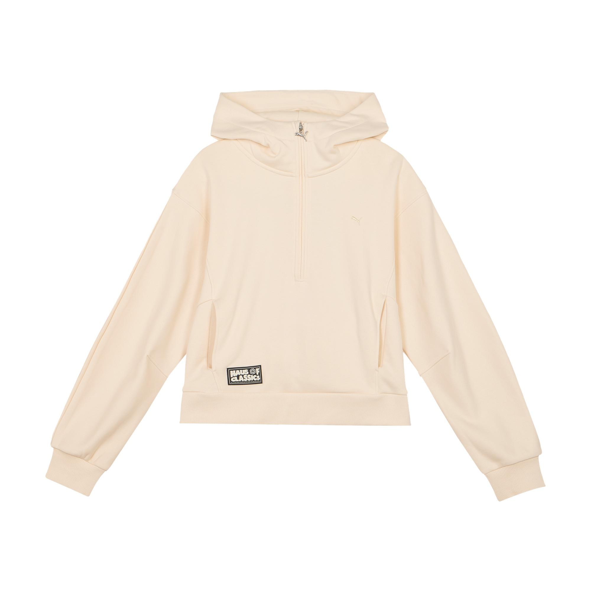 

New PUMA SelectCLASSICS Sweatshirt Women s Almond Candy Color 631553-87 M/160/84A