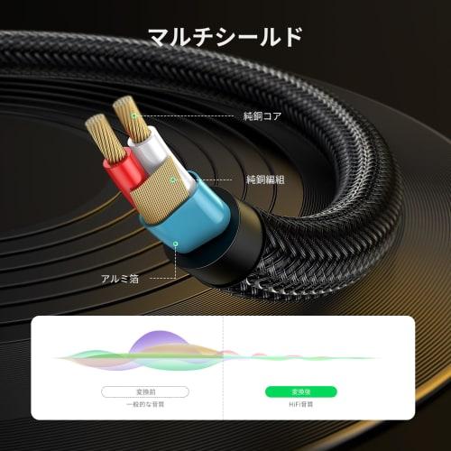 UGREEN Audio Conversion Cable 3.5mm Mini Plug To 6.35mm Standard Plug Male To Male Stereo Cable 1m