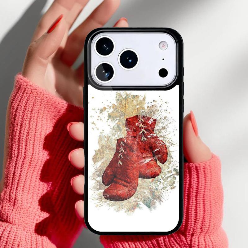 Boxing Gloves Sports Phone Case for iPhone 17 16 15 14 13 Pro Max Back Cover for 12 11 Pro Coque