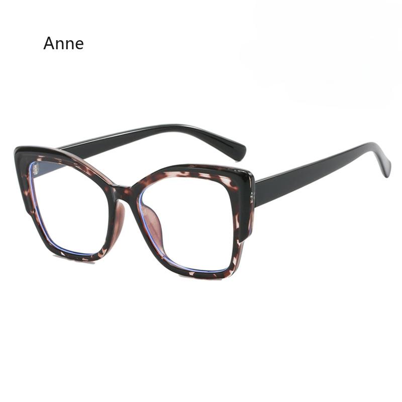 Retro Colorful Leopard Cat Eye Women TR90 Glasses Frame Clear Anti Blue Light Men Optical Eyewear Eyeglasses