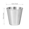 12Pcs Stainless Steel Liquor Cups Portable Lightweight Shot Glasses for Camping Picnic Bar Coffee Tea Milk Portable Spirits Cup