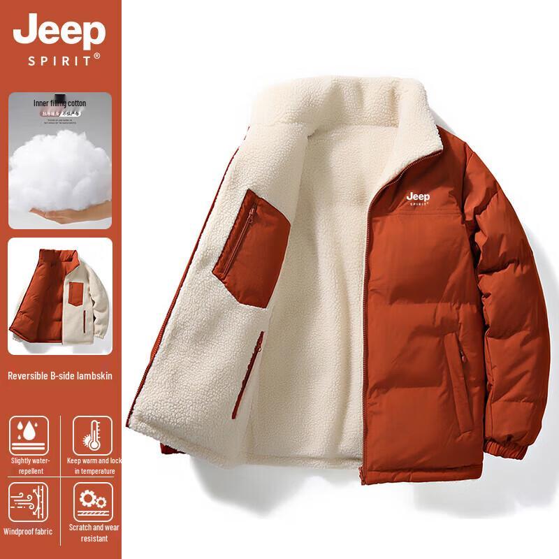 JEEP SPIRIT Men's Reversible Padded Winter Jacket
