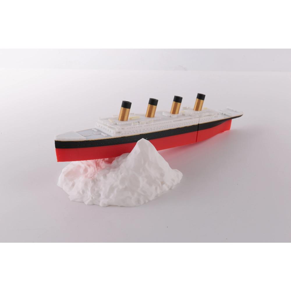 Realistisches in der Mitte zerbrochenes Titanic-Bad und Pool, Titanic-Topper, Historisch genaues zerbrechliches Titanic-Boot
