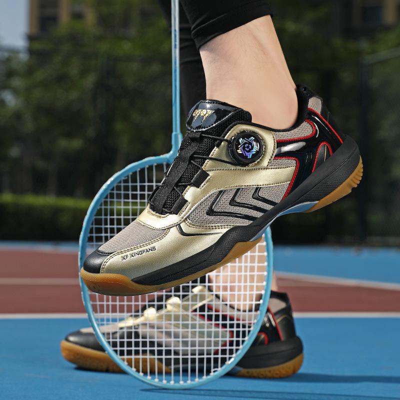 

Дышащие профессиональные бадминтонные кроссовки, бесплатные шнурки для учеников начальной школы, соревнование с вращающейся пряжкой, обувь для настольного тенниса, спортивная обувь для мальчиков 36