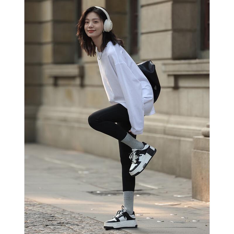 Demana Women s Basic Drop-Shoulder Long Sleeve T-Shirt M