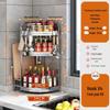 Handun 3-Tier 304 Stainless Steel Kitchen Storage & Spice Rack