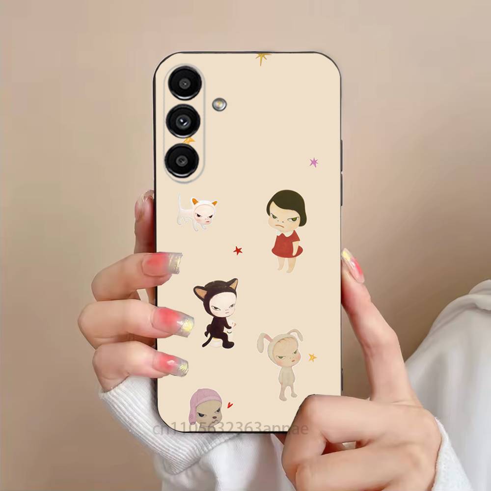 Y-Yoshitomos Art N-Nara Phone Case For Samsung Galaxy S21 22 23 24 S25 Ultra PlusS20 FE S10 Plus  Cover Funda