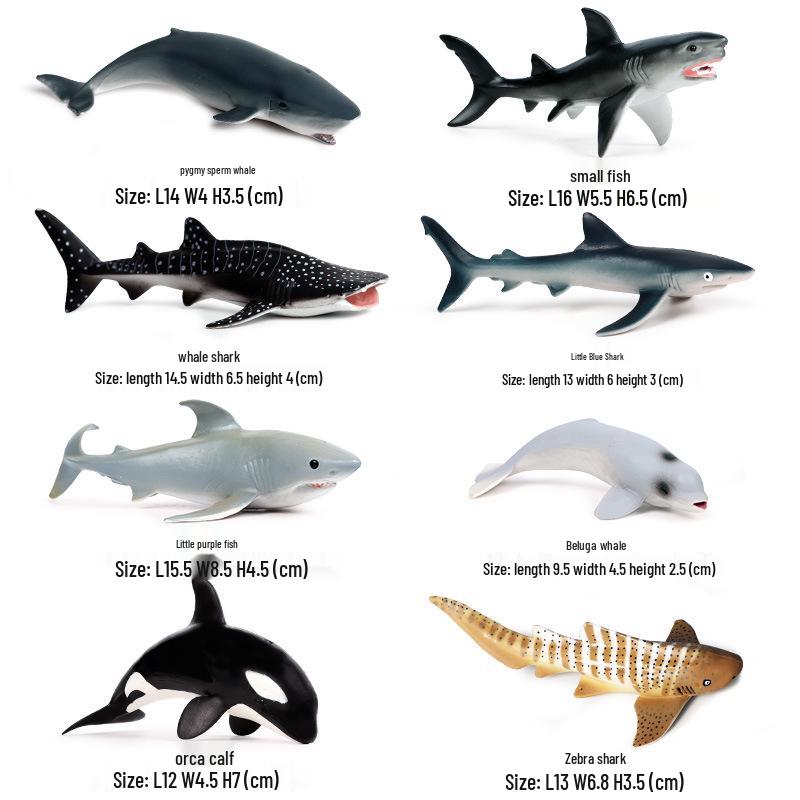 Polar Wildlife Animal Model Toy Set: Polar Bear & Penguin