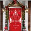 Weihnachten Weihnachtsmann Thema Nussknacker Schneemann Türbanner Ornamente Türabdeckung Banner Fotografie Hintergrund Innen Außen Veranda