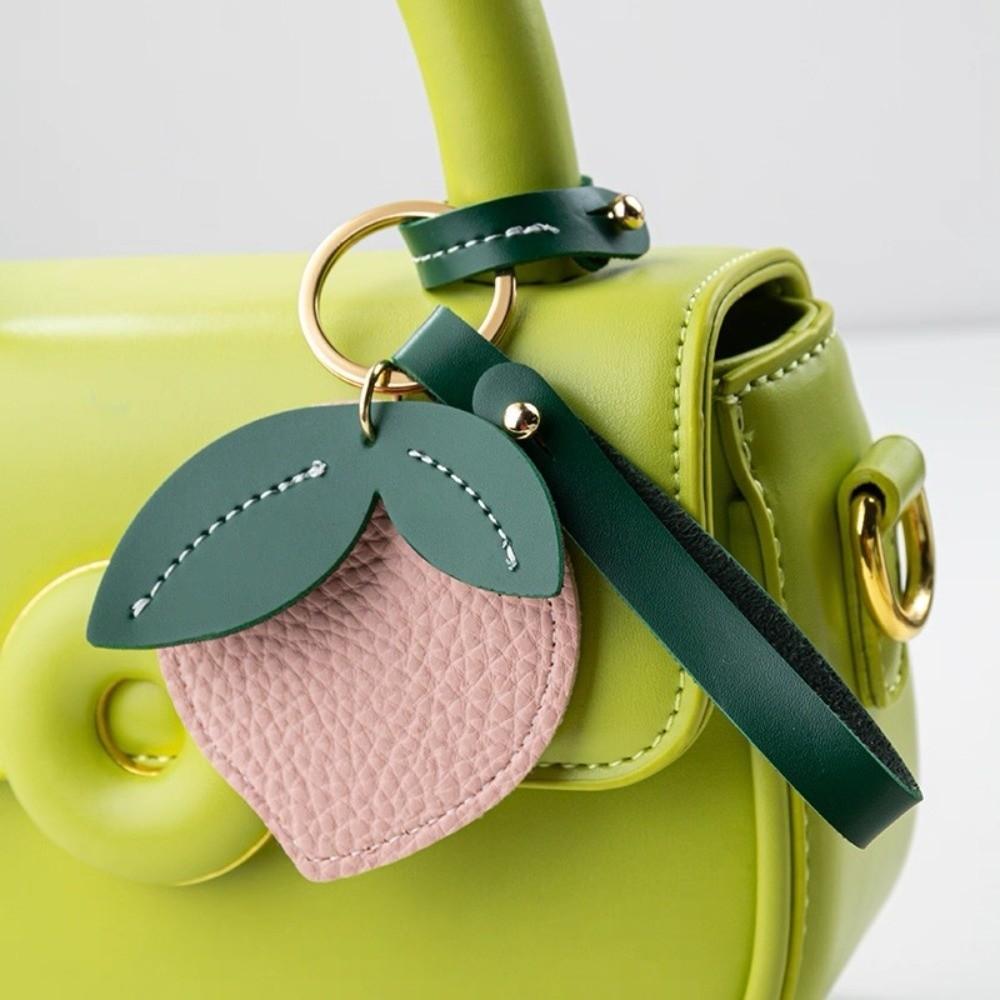 

Mini PU Fruit Keychain Fruit Shape Door Lock Access Tags Creative Access Card Case Daily Use Orange