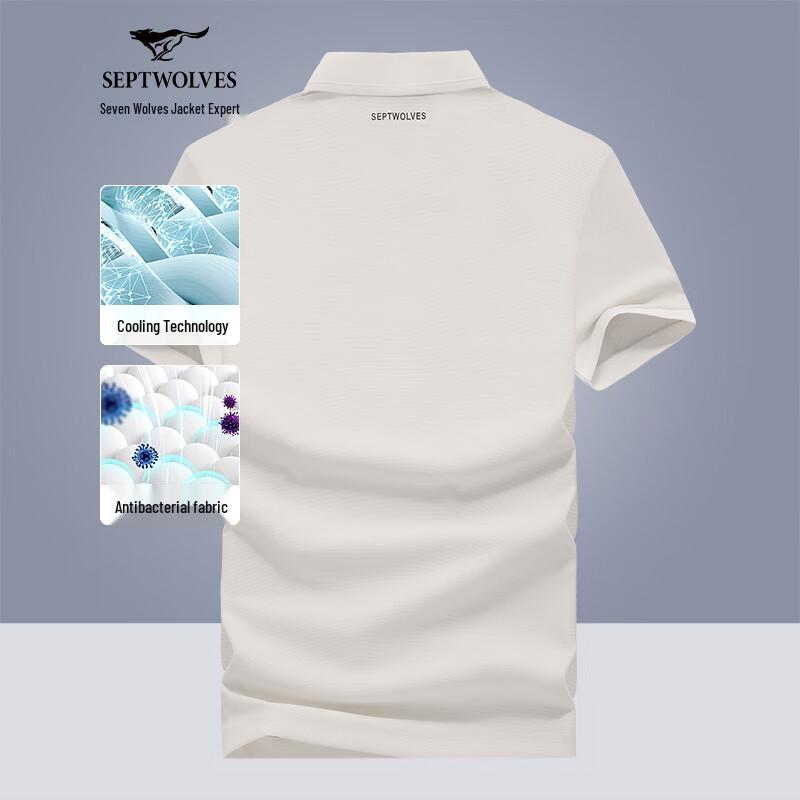 

Septwolves Men s Breathable Short Sleeve Polo Shirt XXL