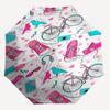 1pc Shoes Bike Automatic Open/Close Umbrella Compact Folding Umbrella with 8-Rib Shaft for Women/Men, Elegant Birthday1233S