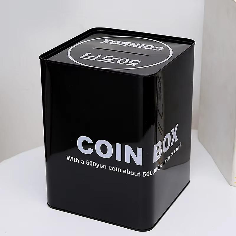 Creative Big Piggy Bank Metal Gold Large Money Boxes for Money Adults Children's Saving Period Bank Coin Money Organizer Gift