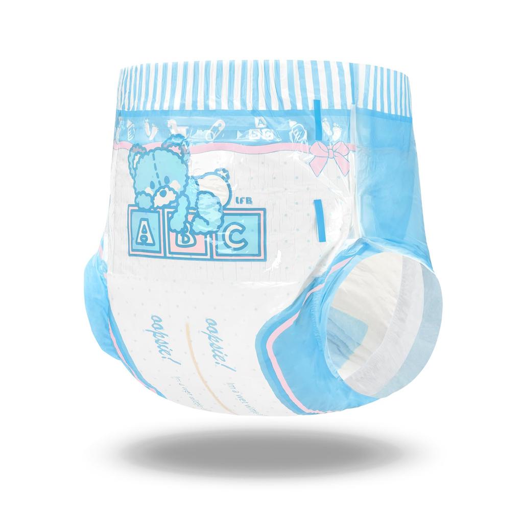 LittleForBig Erwachsene 3 Verschiedene Designs Farbwechsel-Anzeige Hohes Klebeband 2 XL Windeln, [Teddyhose], Linie, Dick, Saugfähigkeit, Typ, Stück,